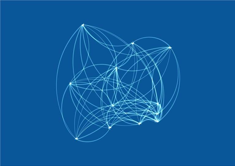 Flow map - blue