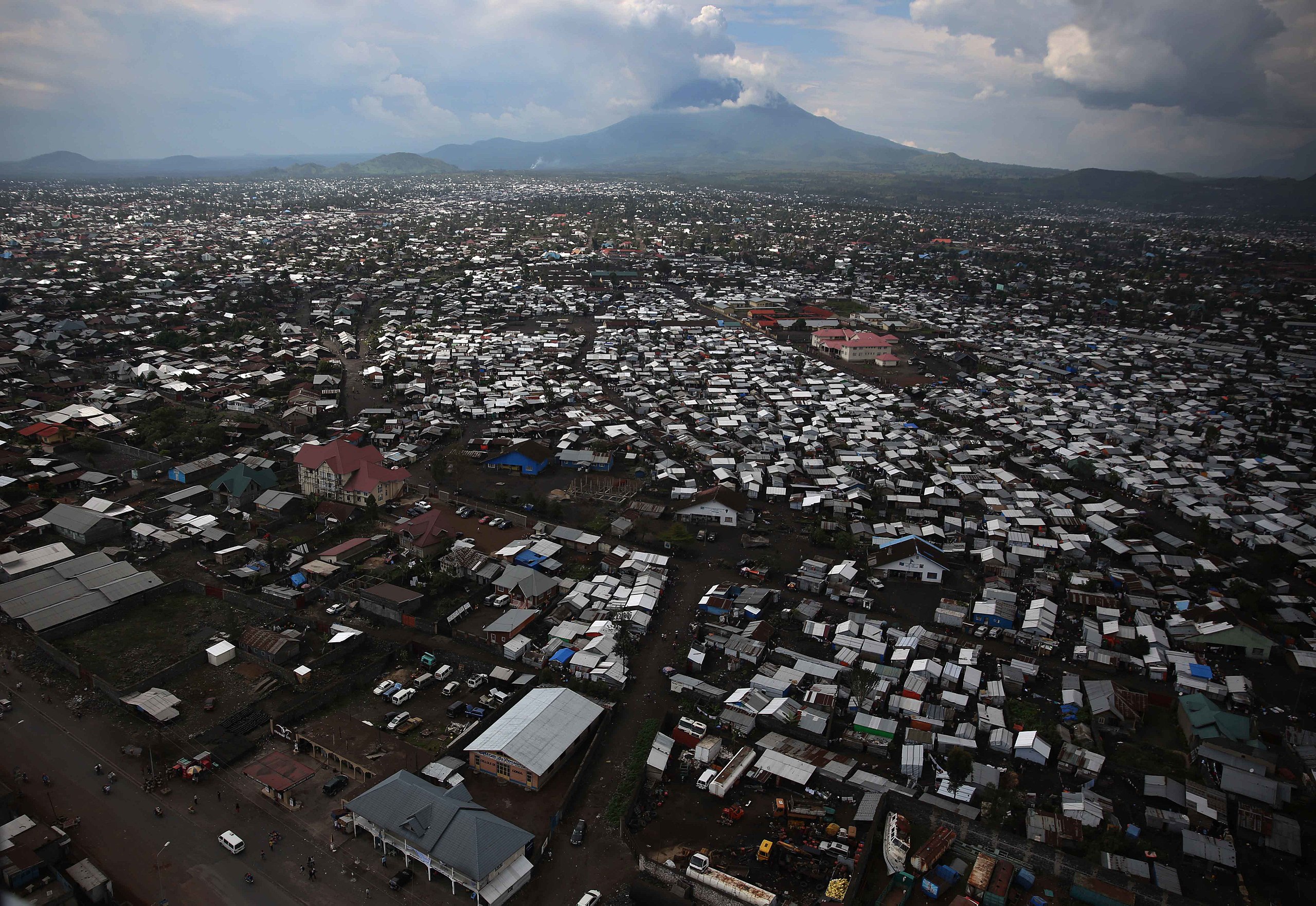 2560Px 2015 Goma & Volcano Nyiragongo In Background North Kivu (20875766889)MONUSCO