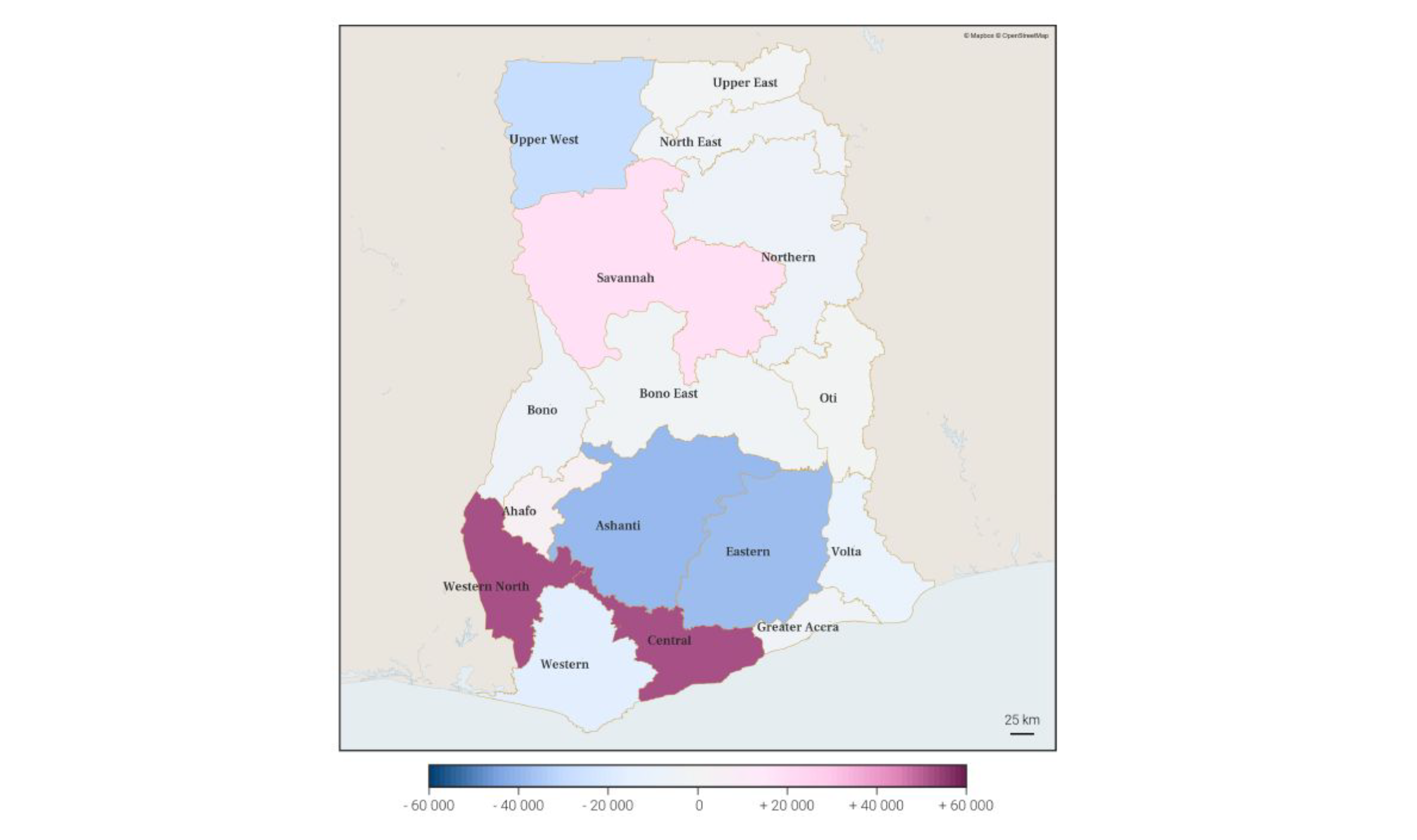 Conflict-derived displacements in Ghana - October 2025